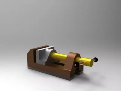 Bench vice Free 3D model