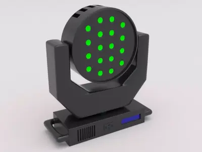 Moving Head Spot Wash 01 3D model