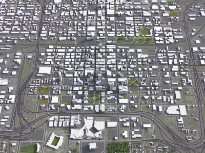 Birmingham Low-poly 3D model