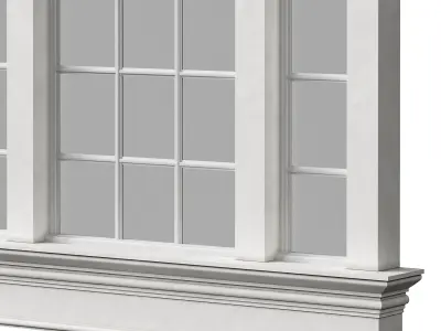 Architectural Classic Window 3D Model 11 3D model