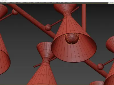 PINK MACAROON CHANDELIER 3D model