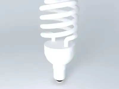 bulb spiral light Free 3D model