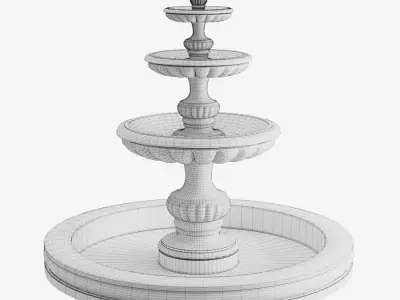 Fountain Free low-poly 3D model