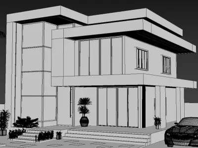 Villa Exterior 3D model