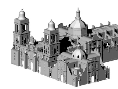 Catedral Metropolitana CDMX 3D model