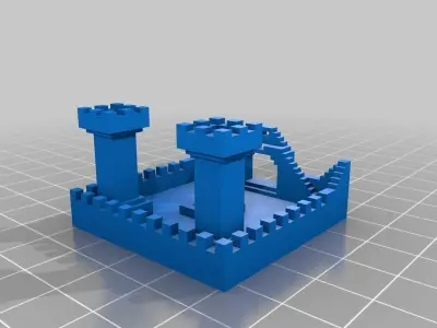 Minecraft castle Free 3D print model