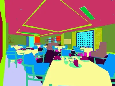 Business Restaurant - Coffee - Banquet  111 3D model
