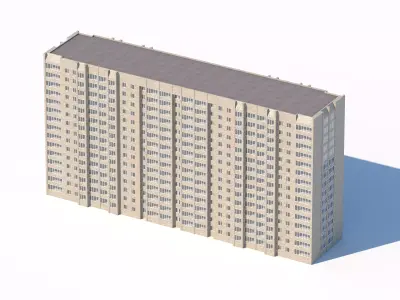 High-rise residential building model 3D model
