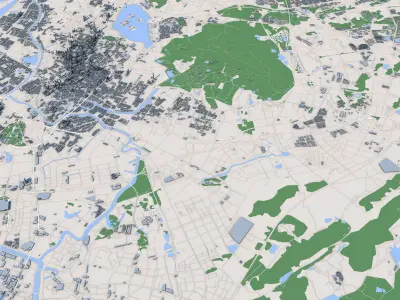 Nanjing City China 3D model