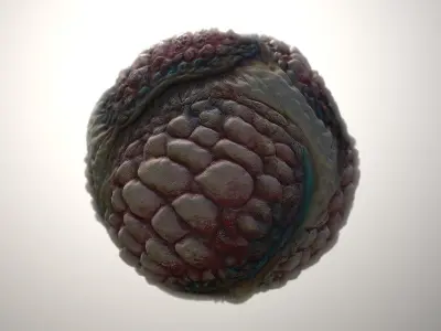 Material Skin Monster 39 Seamless PBR Texture Texture