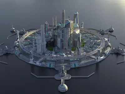  futuristic city 