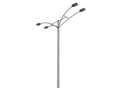 Lamp Post - Light Pole - Light Post - Street Light 27 3D model