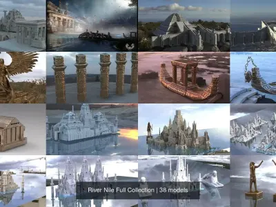 River Nile Full Collection 3D Model Pack