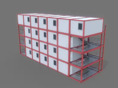 Container Building 3D model