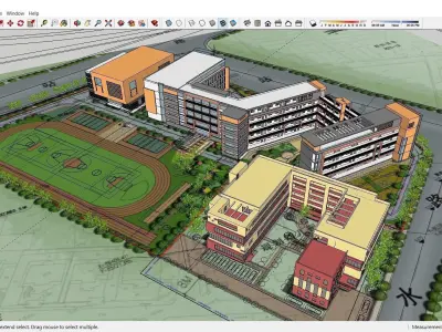 Sketchup School and University 133 3D model