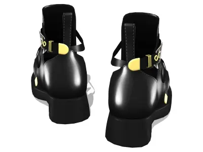 GOAM Ankle Boots Low-poly 3D model