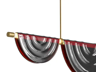 Cive Pliee Chandelier Light by HOLLY HUNT 3D model