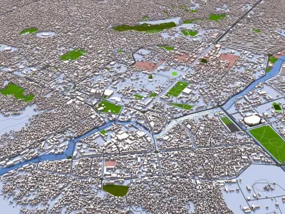 Kabul City of Afghanistan August 2021 3D model