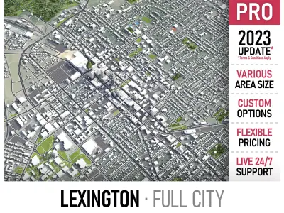 Lexington Low-poly 3D model