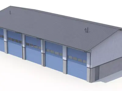 Industrial Building 40 PBR Low-poly 3D model purchase