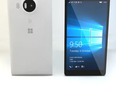 Microsoft Lumia 950 Xl Low-poly 3D model