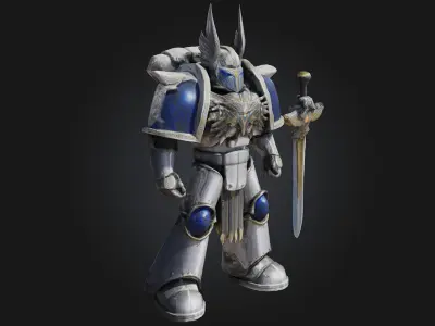 Silver Knight Sentinel 3D model