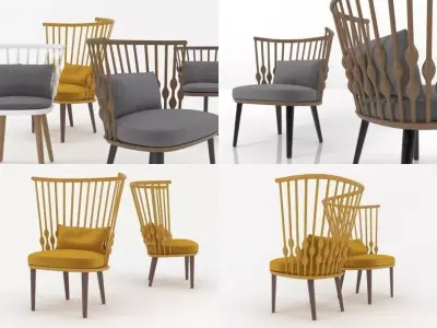 Nub easy chair 3D model