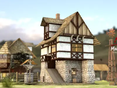 Medieval House 03 3D model