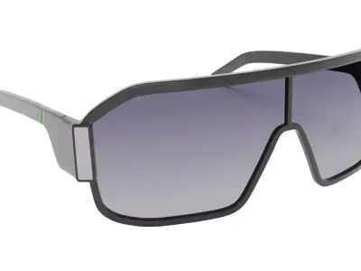  Futuristic Glasses High-Quality Sci-Fi Eyewear Low-poly 3D model