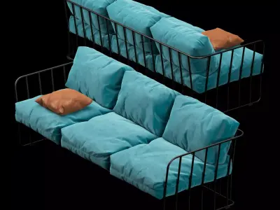 Outdoor sofa 3 3D model