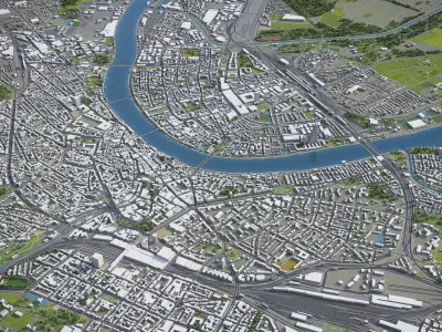 Basel Low-poly 3D model