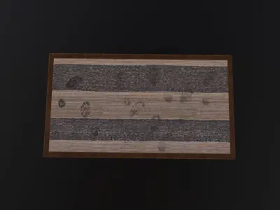 Front Door Floor Mat 3D Model Low-poly 3D model