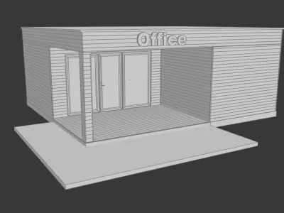Modular office 3D model