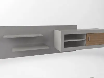 RAck Tv Low-poly 3D model