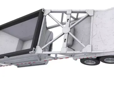 Belly Dump Trailer 3D model