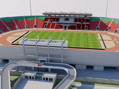 Sultan Qaboos Sports Complex stadium Muscat - Oman 3D model