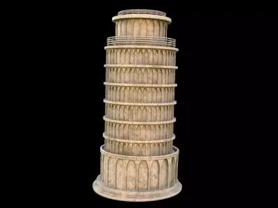 tower of pisa 3D model