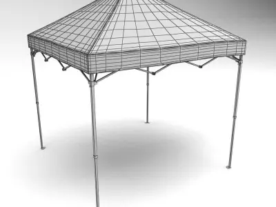 Gazebo pop up tent 3D model