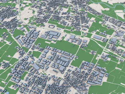 Monza City Italy 3D model