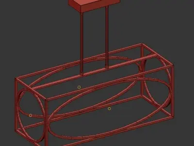 Vena pendant 3D model
