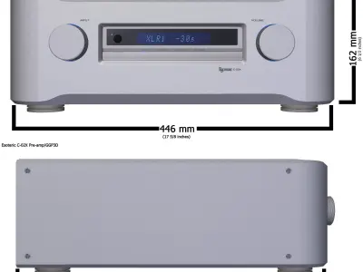 High-end pre-amplifier Esoteric C-02X 3D model