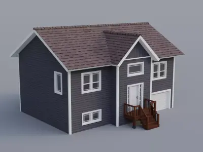 Low Poly house 10 Low-poly 3D model