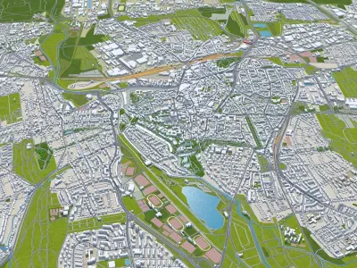 Hildesheim Germany Low-poly 3D model