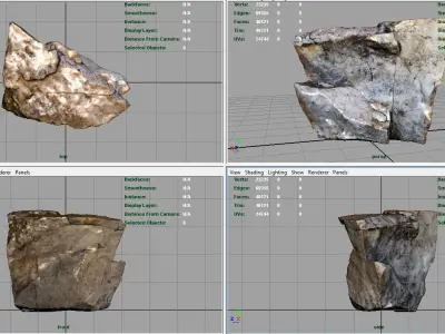 Rock Low-poly 3D model