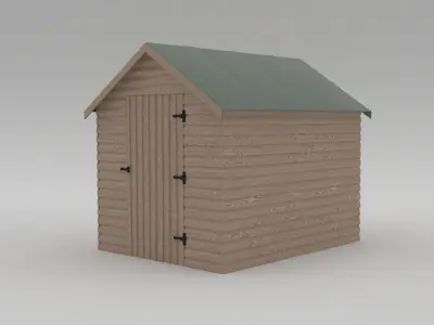 Domestic Garden Shed 3D model