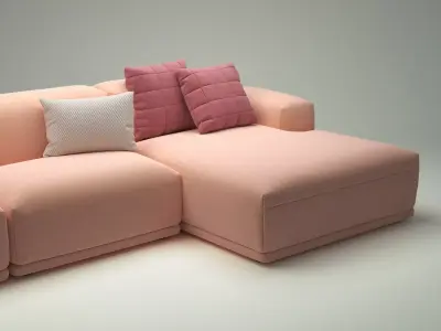 Connect 3-Seater Lounge 3D model