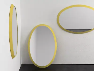 Cone E two round mirrors 3D model