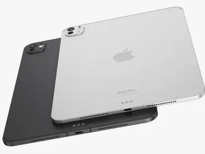 Apple iPad Pro M4 11 and 13-inch All Colors 3D model