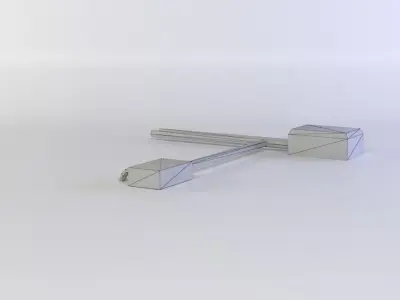 Electric wires Low-poly 3D model