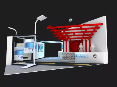 Creative booth 3D model purchase